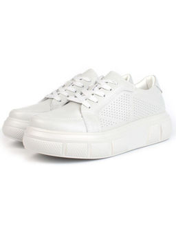 05-PDE35-3 GRAY Кроссовки женские (натуральная кожа)