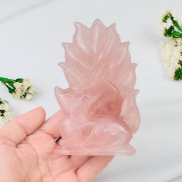 Лиса Кицунэ из Розового кварца - Радуга самоцветов фото 3