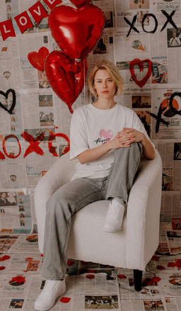 MY Футболка жен.Valentines Day (сердце) ФБ056
