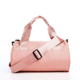 Сумка молодёжная на молнии, 28×15×15 см, розовая