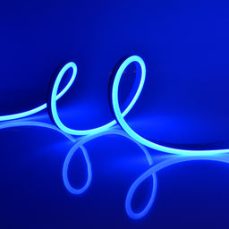 ULS-N21-2835-120LED/m-8mm-IP67-220V-8W/m-50M-BLUE Светодиодная гибкая герметичная лента. NEON. Бобина 50 м. Синий свет. TM Uniel.