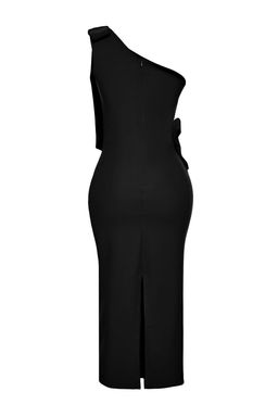 Siyah Vucuda Oturan Fiyonk Detayl? Tek Omuz Dokuma Abiye Gece Mezuniyet Elbisesi TPRSS25EL00032 - Trendyolmilla фото 8