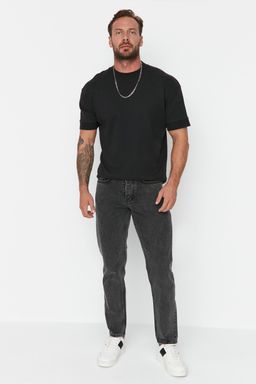 TRENDYOL MAN Antrasit %100 Pamuk Straight Fit Jeans TMNAW23JE00105 - Trendyolmilla фото 2