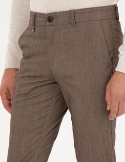 Коричневые узкие брюки чинос - Cacharel фото 6