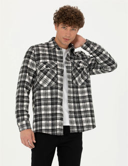 Siyah Oduncu Oversize G_mlek