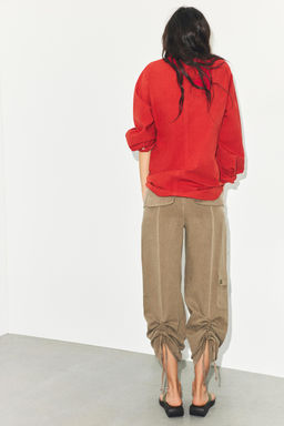 FLOWING GATHERED TROUSERS - Zara фото 5