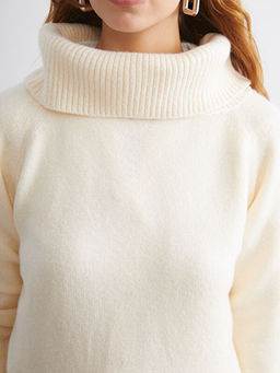 Kay?k Yaka Kad?n Triko Kazak