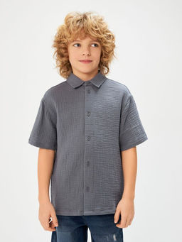 ACOOLA / Сорочка верхняя детская для мальчиков Andresi серый