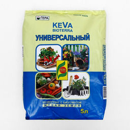 Почвогрунт KEVA BIOTERRA Универсальный, 5 л, «ГЕРА»