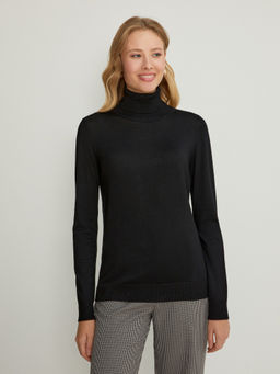 10200320091 Свитер жен. VASSA_22 черный - Concept club фото 3