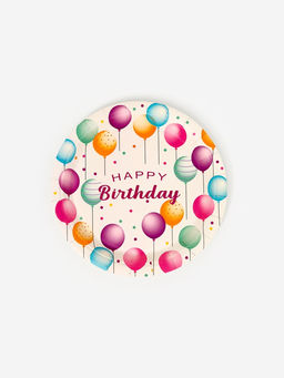 Цена за 2 шт. Тарелки одноразовые бумажные Happy birthday, 10 шт.