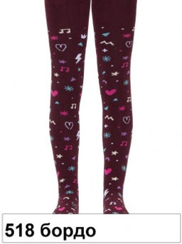 Колготки дет. SOF-TIKI 7С-38СП, 128-134 (10) - 518 бордо - Conte elegant фото 2