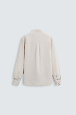 COTTON - LINEN SHIRT - Zara фото 6