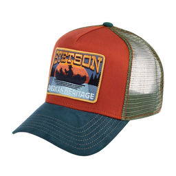 Бейсболка STETSON арт. 7756114 TRUCKER CAP CANOE (оранжевый / синий)