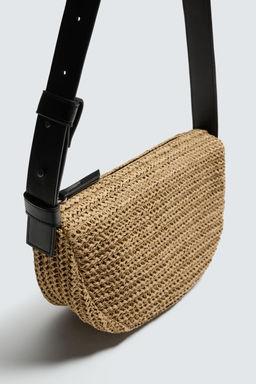 BOLSO DE HOMBRO TRENZADO / Blanco Crudo - Zara фото 5