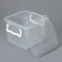 Контейнер для хранения Альтернатива, 4 л, 19.5×19.5×17.5 см, с крышкой, пластик, прозрачный