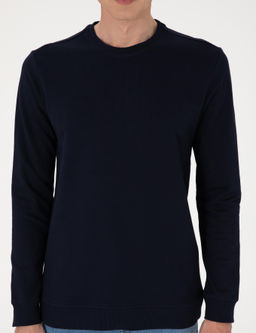 Lacivert 2 _plik Regular Fit Bisiklet Yaka Basic Sweatshirt - Pierre cardin фото 6