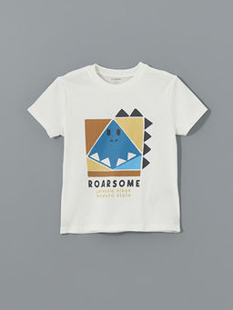 Bisiklet Yaka K?sa Kollu Bask?l? Erkek ?ocuk Ti??rt 4l?