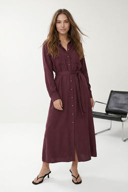 Bordo Kusakl? Maxi Dokuma Elbise TWOSS26EL00708 - Trendyolmilla фото 2