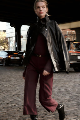 ZW COLLECTION BELTED CULOTTES - Zara фото 3