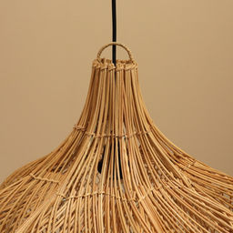 Светильник потолочный из ротанга «Цветок», 1×120 Вт, Е27, 60×60×50 см