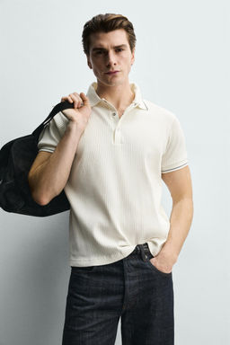 POLO CANAL? REGULAR FIT / Blanco roto - Zara фото 6