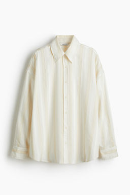 Camisa oversize en tejido dobby