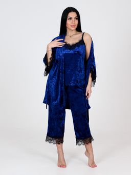 ХП-08 ЖЕНСКИЙ КОМПЛЕКТ ТРОЙКА (Синий) - А-дина фото 3