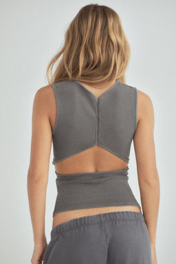 RIBBED OPEN-BACK TOP - Zara фото 29