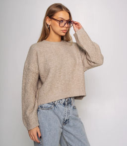 Джемпер #КТ6137, бежевый - Dommod фото 2