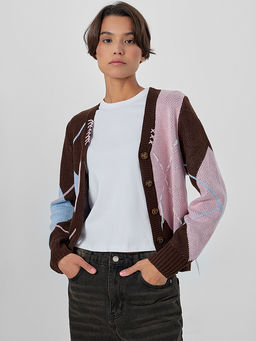 Кардиган женский коричневый - Mark formelle фото 5