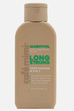 КАФЕ КРАСОТЫ le Cafe Mimi COLOURS Шампунь д/волос"LONG STRONG" укрепл.рост.д/ослаб.волос 100мл