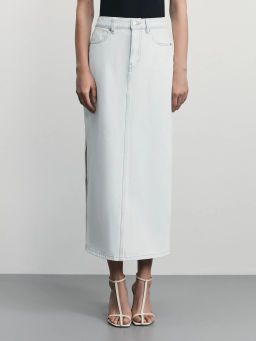 Джинсовая юбка макси / Zarina  фото 3