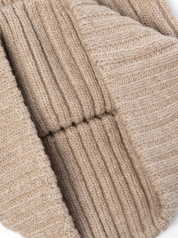 Шапка жен. шерсть+акр LB-A53053 beige - Labbra фото 4