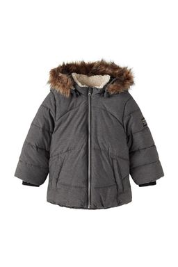Темно-серо-меланжевое пальто для мальчика 13205256