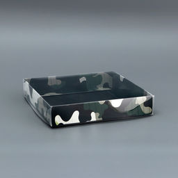 Цена за 5 шт. Коробка сборная с PVC крышкой, 23 Февраля, 16?16?3 см