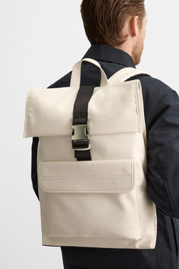 RUBBERISED BACKPACK WITH FLAP - Zara фото 22