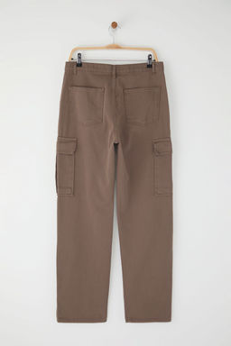 TRENDYOL MAN Siyah Kargo Cepli Gabardin Baggy/Bol Kesim %100 Pamuklu Rahat Pantolon TMNSS24PL00021 - Trendyolmilla фото 30