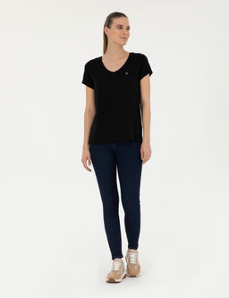 Siyah Comfort Fit Basic Ti__rt