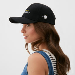 Кепка женская с вышивкой MIST Quack, чёрная, размер 56-58