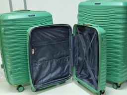 Набор из 3-х чемоданов с расширением 11184 Зеленый