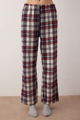 Cok Renkli Ekose / Kareli K?sl?k Kal?n Flanel Dokuma Pijama Tak?m? THMAW26PT00175 - Trendyolmilla фото 5