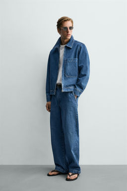 CAZADORA DENIM CREMALLERA / Azul - Zara фото 4