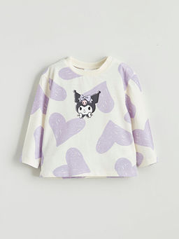 Kuromi Bask?l? K?z Bebek Ti??rt ve Tayt