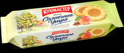 Печенье Кухмастер Солнечное утро с начинкой Яблочный штрудель сдобное 2,5 кг
