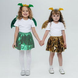 Карнавальный набор «Королева драконов»: крылья, юбка, ободок, жёлтый
