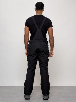 Полукомбинезон утепленный мужской зимний горнолыжный черного цвета 2405Ch - Mtforce фото 4