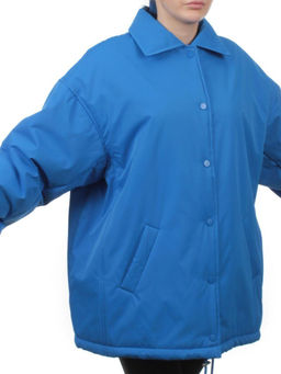 H24-216 BLUE Куртка демисезонная женская (100 гр. синтепон) - Fashion фото 2