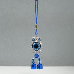 Подвеска от сглаза металл Филин с колокольчиками, 423 см