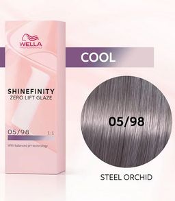 Гель-крем для стойкого тонирования Shinefinity 05/98 стальная орхидея, Wella